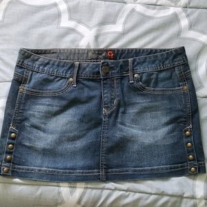 G by Guess Jean Mini Skirt